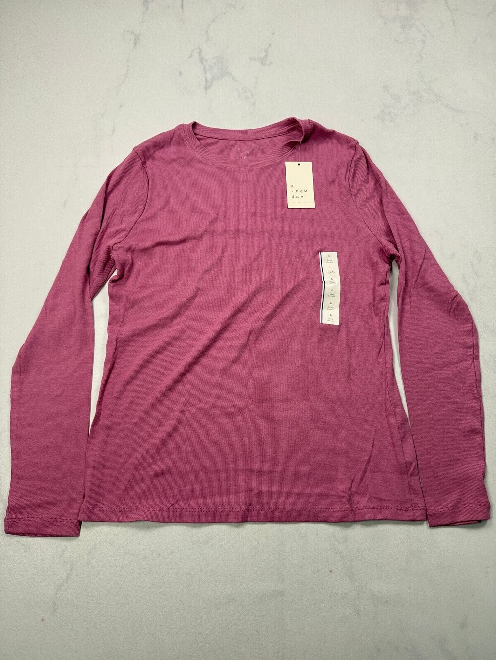 A New Day Blouse Pink 90s Minimalism Chic - Womens L